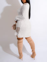 Bellizimos Boat-Neck Cutout Knit Dress