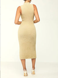 Fuzzy Sleeveless Dress
