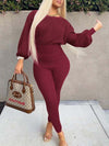 Bellizimos Knit Batwing-Sleeve Top & Pants Set