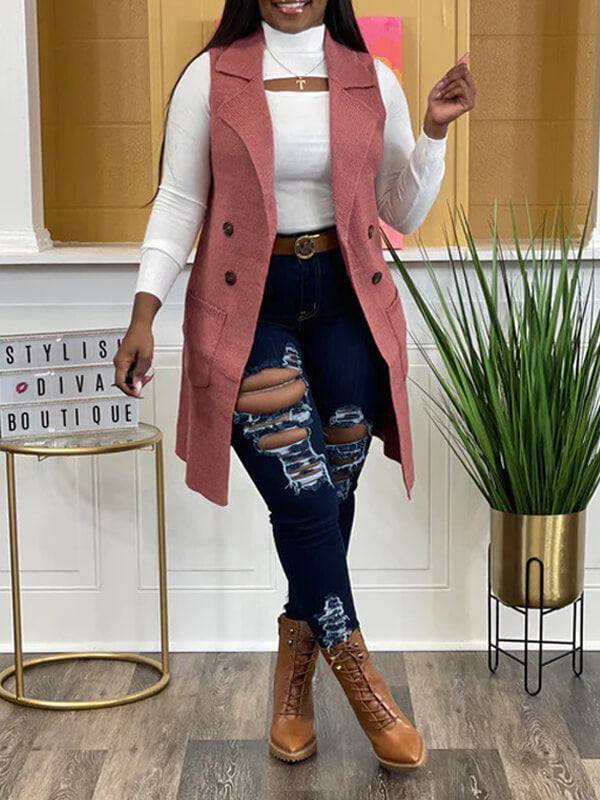 Bellizimos Knit Lapel Vest