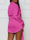 Tied-Front Shirt Dress