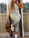 Colorblock Tee & Jogger Pants Set