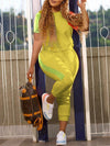 Colorblock Tee & Jogger Pants Set
