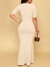 Solid Square-Neck Maxi Dress