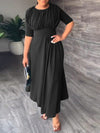Solid Ruched Dress