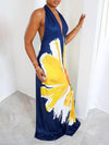 Floral Halter Maxi Dress