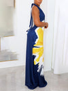 Floral Halter Maxi Dress