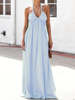 Halter Slit Maxi Dress