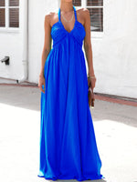 Halter Slit Maxi Dress