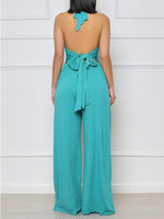 Halter Wide-Leg Jumpsuit