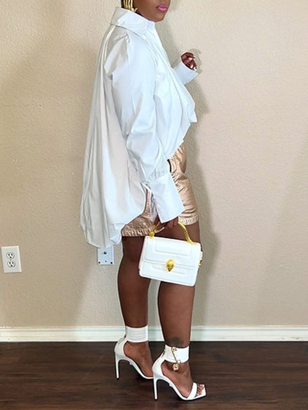Solid High-Low Shirt
