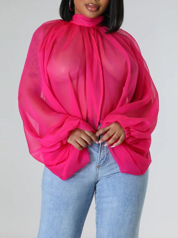 Bellizimos Solid Tied Chiffon Top