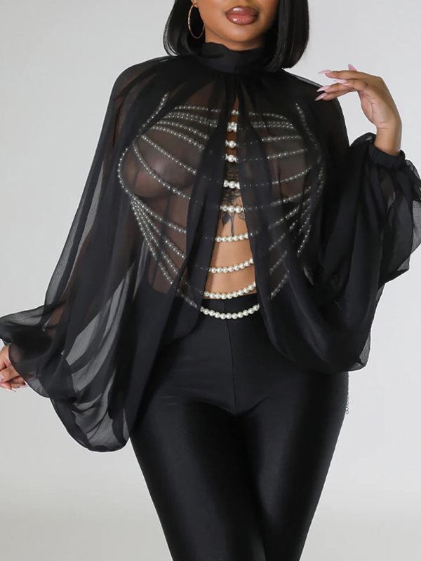 Bellizimos Solid Tied Chiffon Top