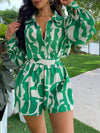 Printed Shirt & Shorts Set