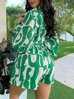 Printed Shirt & Shorts Set