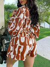 Printed Shirt & Shorts Set