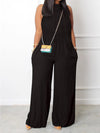 Sleeveless Wide-Leg Jumpsuit