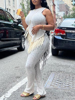 Fringe Tank Top & Pants Set