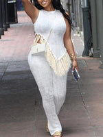 Fringe Tank Top & Pants Set
