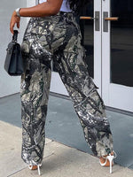Printed Cargo Pants