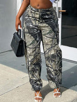 Printed Cargo Pants