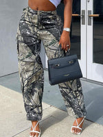 Printed Cargo Pants