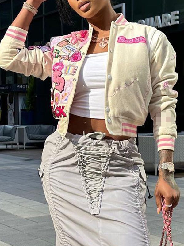 Printed Bomber Jacket