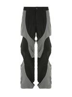 Two-Tone Cutout Pants