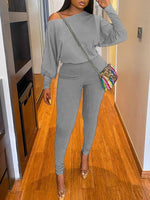 Bishop-Sleeve Tee & Pants Set