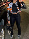 Colorblock Faux-Leather Jacket