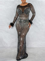 Studded Sheer Dress