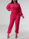 Bellizimos Sequin Sweatshirt & Jogger Pants Set