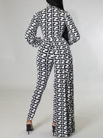 Printed Bodysuit & Pants Set