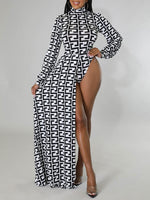 Printed Bodysuit & Pants Set