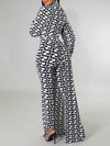 Printed Bodysuit & Pants Set