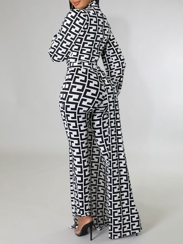 Printed Bodysuit & Pants Set