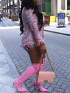 Multicolor Fringe Cardigan