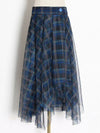 Plaid Sheer Skirt