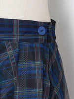 Plaid Sheer Skirt