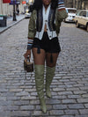 Knit Combo Jacket