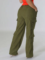 Solid Cargo Pants