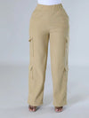 Solid Cargo Pants