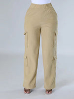 Solid Cargo Pants