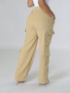 Solid Cargo Pants