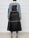 Denim Combo Shearling Coat