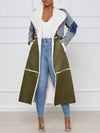 Denim Combo Shearling Coat