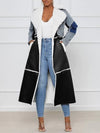 Denim Combo Shearling Coat