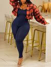 Plaid Snap-Front Jacket