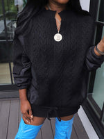 Knit Combo Top