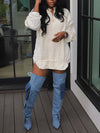 Knit Combo Top
